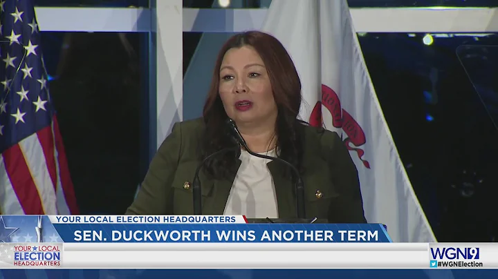 Senator Tammy Duckworth gives victory speech following 2022 Midterm Elections