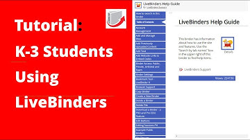 Digital Binders: K-3 Students Using LiveBinders