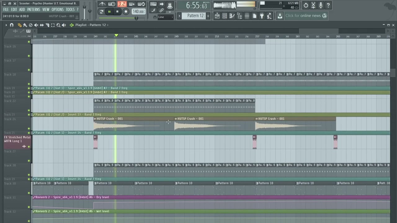 Scooter - Psycho (Hunter UT Evening Bootleg) - FL Studio Project Review
