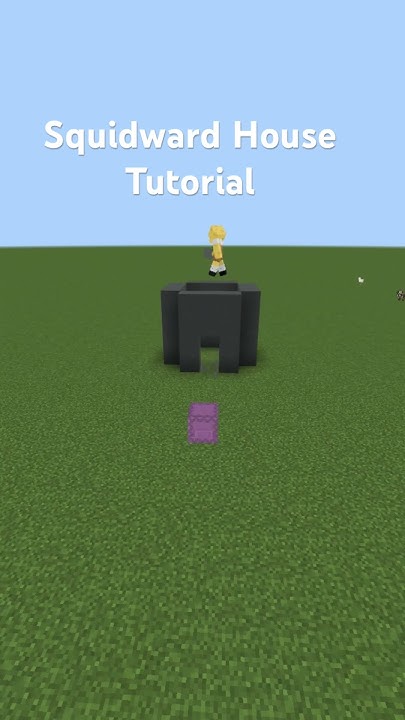 Minecraft Squidward House Tutorial #minecraft #build #spongebob #