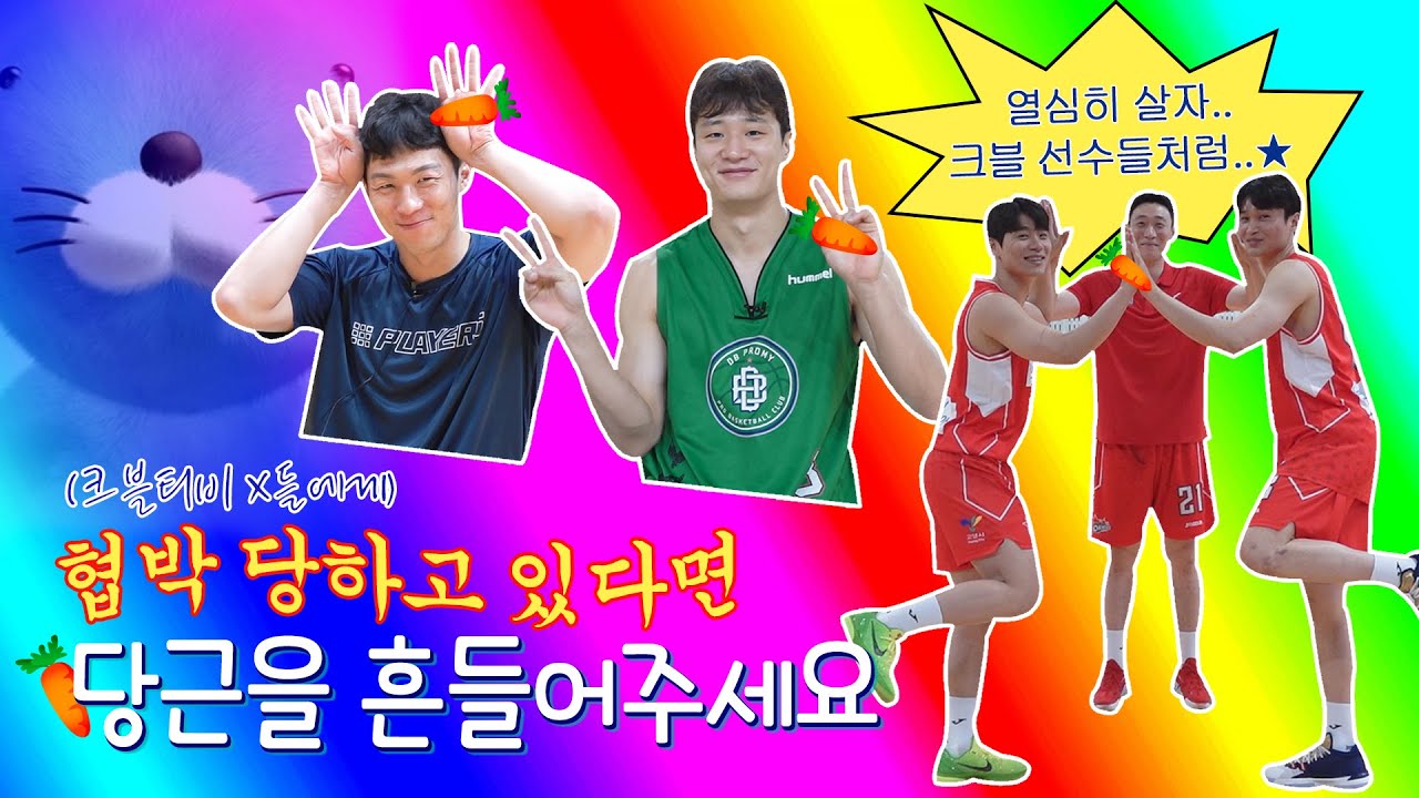 KBL 선수 여러분, 협박 당하고 있다면 당근을 흔들어주세요..🥕 | 컵대회 사전촬영 하드털이