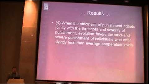 Ulf Dieckmann: Propitious punishment