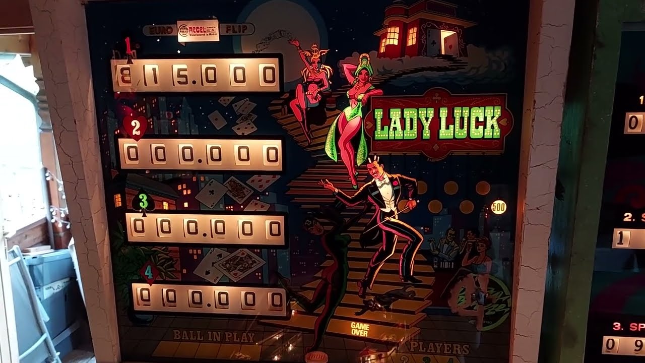 Lady Luck Pinball (RECEL from Spain) made in 1976 in Gameplay