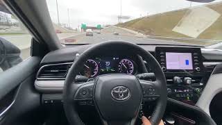2023 Toyota Camry SE AWD Highway Driving POV