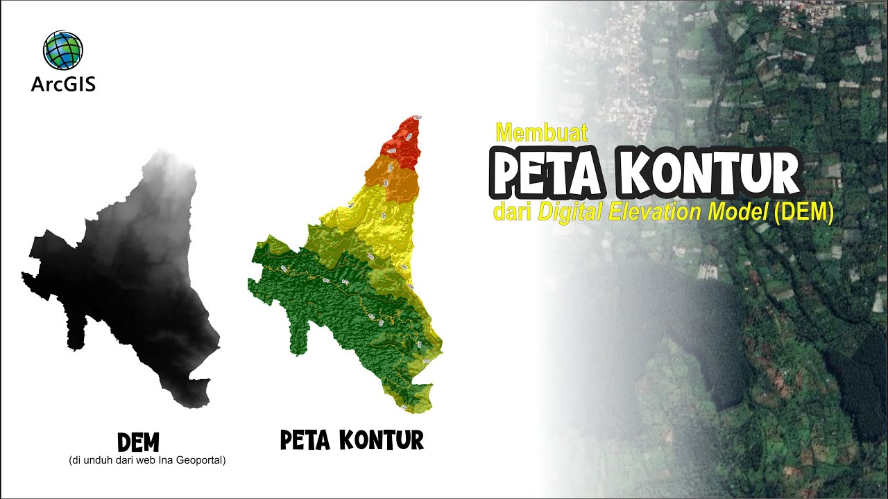 Membuat PETA KONTUR dari DEM di ArcGIS - YouTube