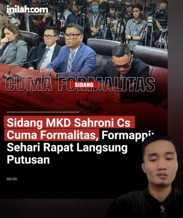 SIDANG MKD AHMAD SAHRONI CS CUMA FORMALITAS SEHARI RAPAT LANGSUNG PUTUSAN #shorts #viral #short #fyp