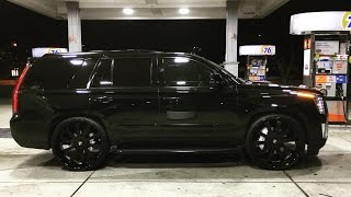 Drastic Changes 2015 Cadillac Escalade De-Chromed Matte Black 28