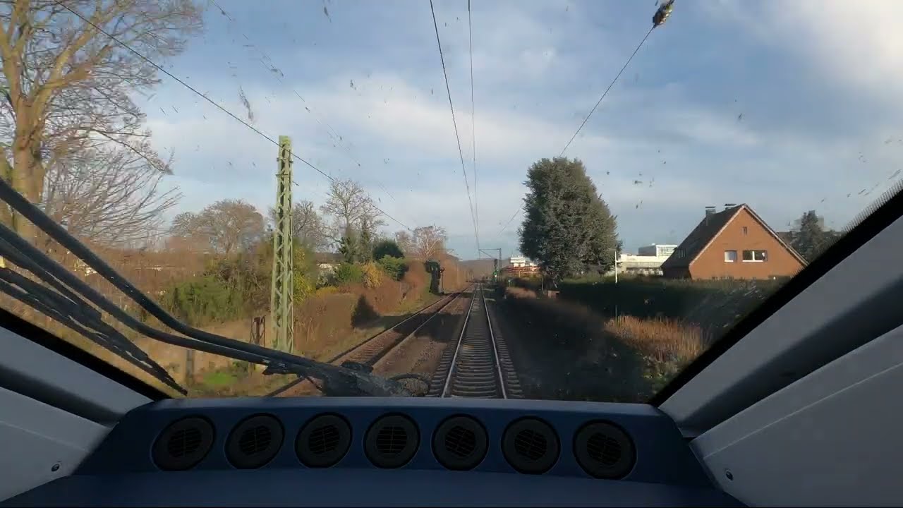 Führerstandsmitfahrt (Cabride) im ICE 4 von Bonn Beuel nach Koblenz Hbf