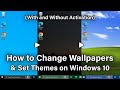 How to Change Wallpapers &amp; Set Themes on Windows 10 - Tutorial