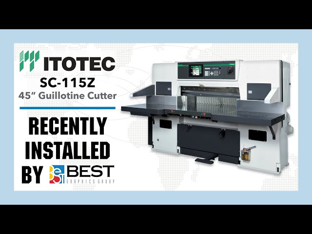 Recently Installed: Itotec 45" Guillotine Cutter — Best Graphics (USA)