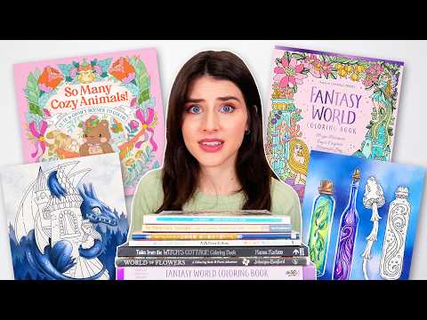 Coloring EVERY Unfinished Coloring Page in My Collection