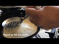 Egg roll in making  filmed by na creations