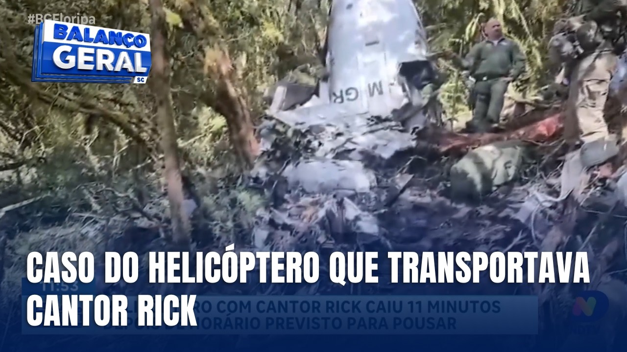 Atualizações sobre a queda de helicóptero que transportava cantor Rick