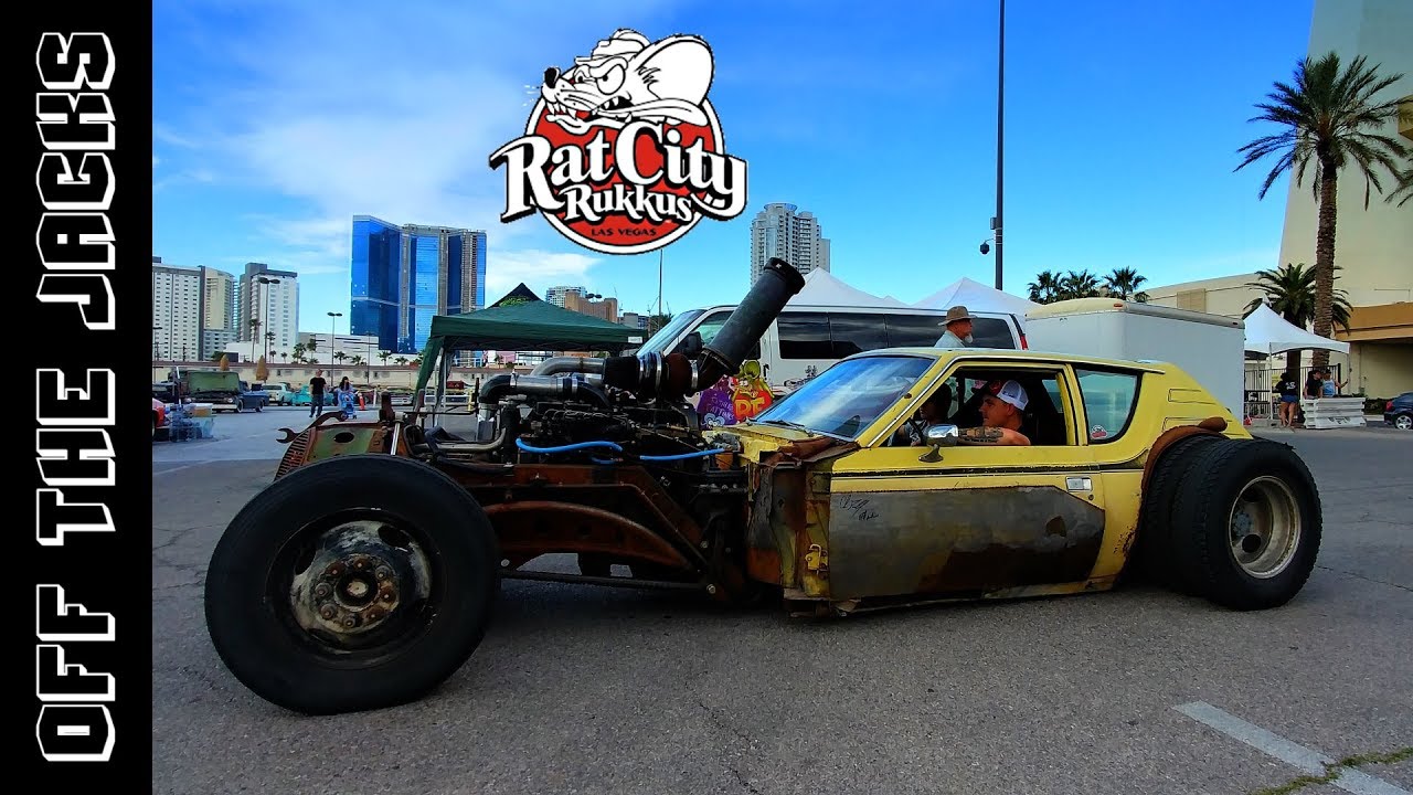 Rat Rods Roll In at RatCity Rukkus 2019 - YouTube