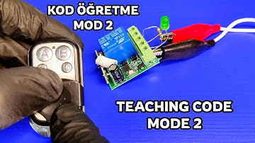 Kablosuz kumanda ile röle kontrolü MOD 2 | uzaktan kumanda kontrolü | 433 Mhz #arduino #module