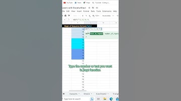 Create Repeated custom serial numbers in Google Sheets and Excel | Part-3 | Excelwithavi