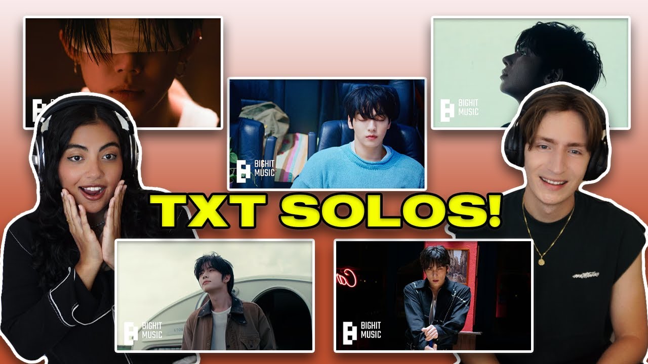 Producer Couple Reacts to All the Latest TXT Members' Solo MVs | First Time Seeing Anyone Do This!