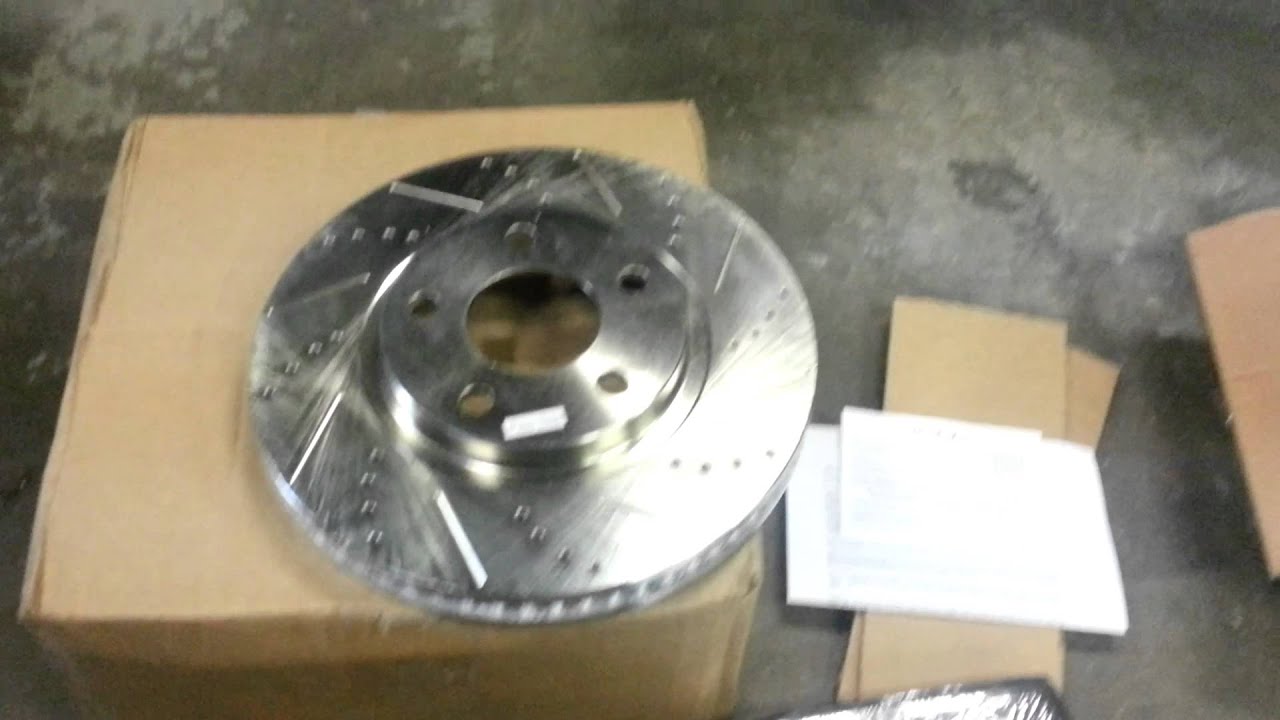 BrakeMotive drilled & slotted rotors part 1 YouTube
