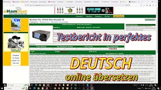 Testberichte Und Anleitungen In Perfektes Deutsch Kostenlos Online Übersetzung Anleitung Beispiel