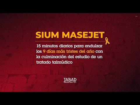 Vista previa: Siumim 9 dias - Lunes 1 de Av - R. Shlomo Tawil - Rosario
