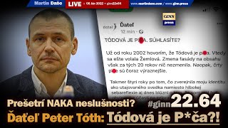 Live: Peter Tóth napísal, že Monika Tódová je P*ča! Prešetrí NAKA hrubú neslušnosť? #ginn22x64