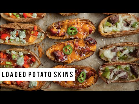 Stuffed Potato Skins Recipe - YouTube