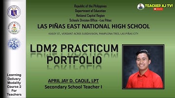 SAMPLE LDM2 PRACTICUM PORTFOLIO S.Y: 2020-2021 ( REQUIRED ARTIFACTS ONLY) | VLOG #12!