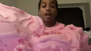 GIANT Butter Cloudz Slime ASMR! ☁️ Pink Cotton Candy Slime Review & Satisfying Squish