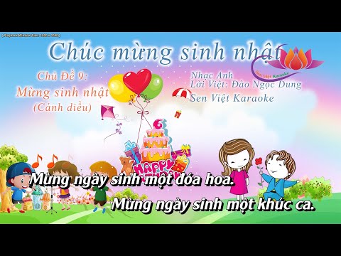 Video [KARAOKE] CHÚC MỪNG SINH NHẬT (BEAT CHUẨN) LỚP 1 -... - youtube