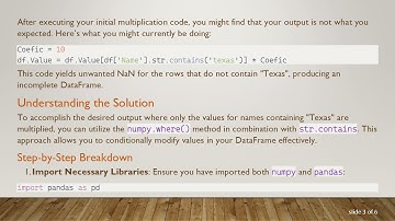 Enhancing Your DataFrame: Use str.contains to Multiply Column Values Based on Conditions