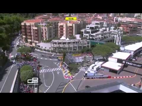 GP2 2014. Monaco. Stefano Coletti Makes (Almost) Three Overtakings in Anthony Noghes Corne