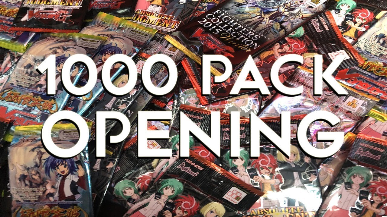 1000 PACK OPENING LIVE (300 Subscriber Special) | Cardfight Vanguard ...