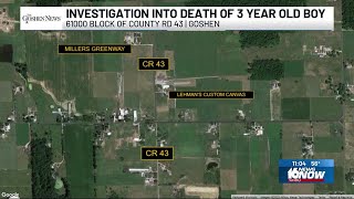 3-year-old dies after being run over by skid steer in Elkhart County