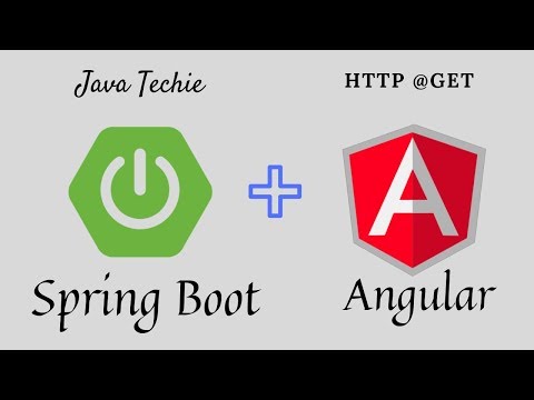 Angular + Spring Boot | Building a Web Application | @GET | Java Techie