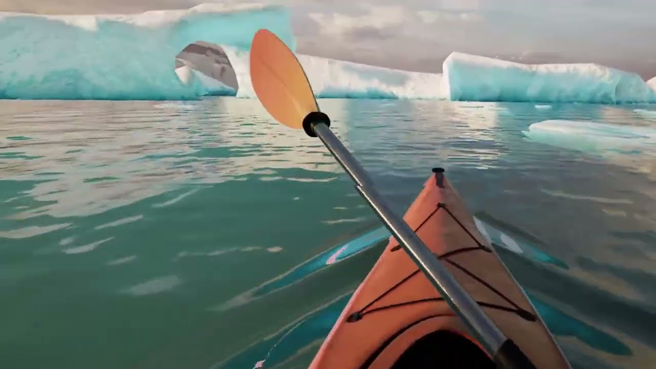 A klutz in a vr kayak