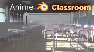 How to make an Anime Classroom in Blender #2 - Anime Wooden-Tiles