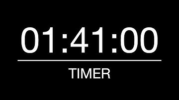 1 Hour 41 Minutes Timer/Countdown with Alarm - 101 Minutes