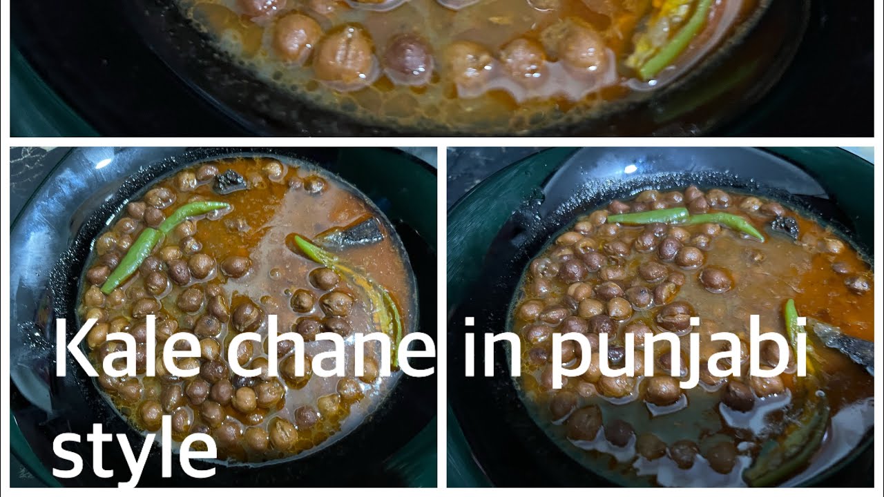 Kale chane in punjabi style YouTube