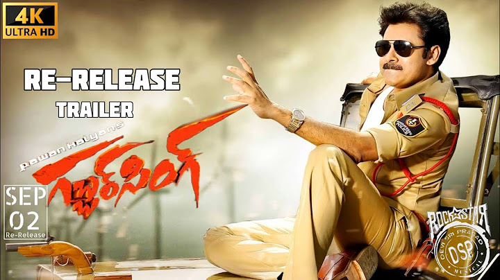 #GabbarSingh Re-Release Trailer 4K Pawan Kalyan Harish Shankar DSP in VenkyDigitalEntertainment