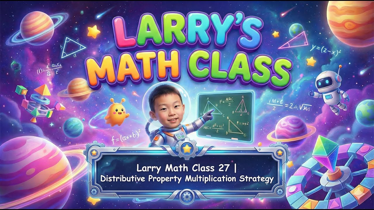 Larry Math Class 27 | Distributive Property Multiplication Strategy ...