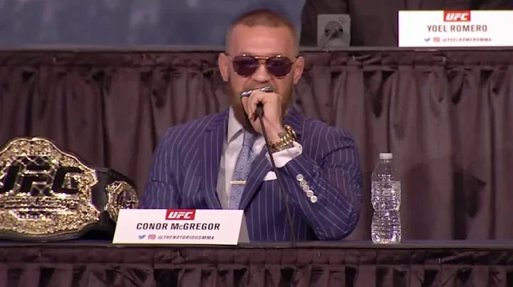 UFC 205 Press Conference Conor McGregor: Who the fuck is that guy?!