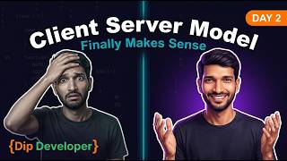 Client Server Model Explained | How the Internet Works for Java Developers (System Design Day 2)