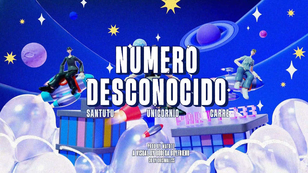 Uni Carre Santutu Numero Desconocido Official Visualizer Youtube 