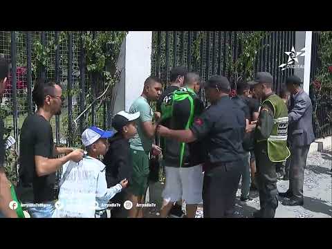 عملية ولوج الجماهير الرجاوية إلى المركب الرياضي محمد الخامس