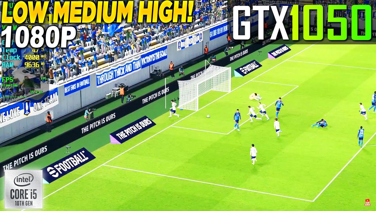 eFootball 2024 GTX 1050 - 1080p Low, Medium, High,