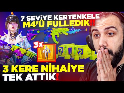 YILLARDIR İSTEDİĞİM KERTENKELE M416'YI FULLEDİM!! (3 NİHAİ BİRDEN ÇIKTI İMKANSIZ!) | PUBG MOBILE