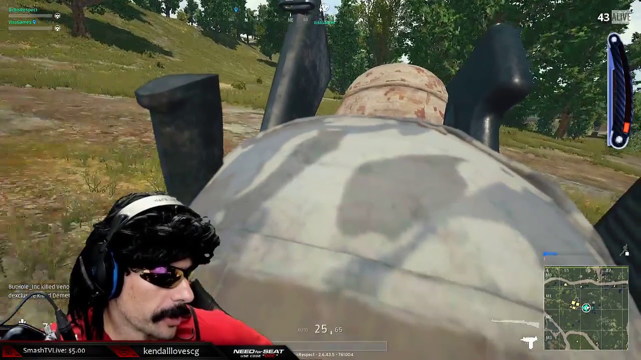 3$ DONATES 4$ says 5$. WTF? | DrDisRespectLIVE Playing PUBG