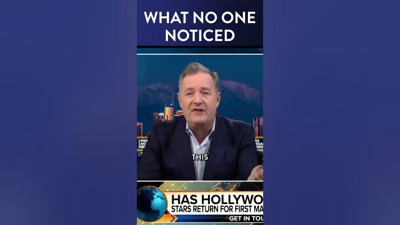 Jordan Peterson & Piers Morgan Notice Something About the Golden Globes No One Noticed