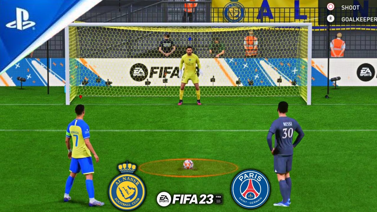 Ronaldo vs Messi 🔥 AL NASSR VS PSG 😱 Penalty Shootout FIFA 23 PS5 - YouTube