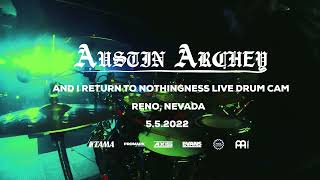Austin Archey - Lorna Shore - And I Return To Nothingness - Live Drum Cam (Reno, NV)